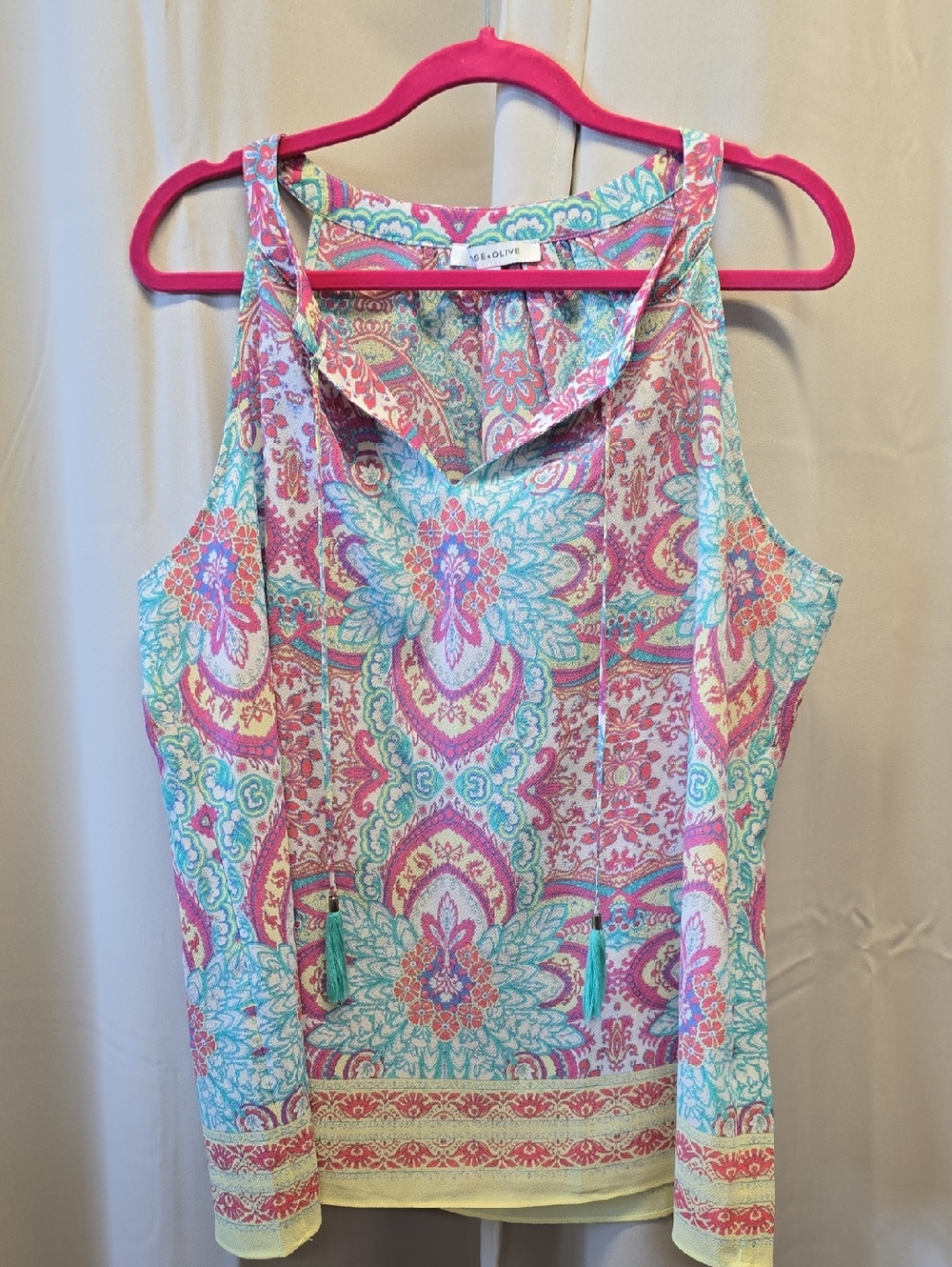 Rose And Olive Top